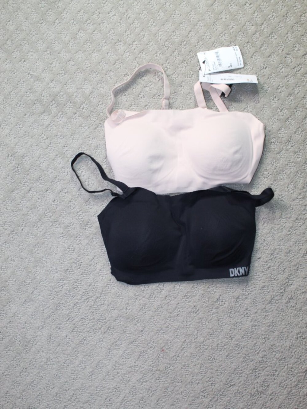Set of 2 DKNY Size S Lightly Padded Adjustable Straps Bras